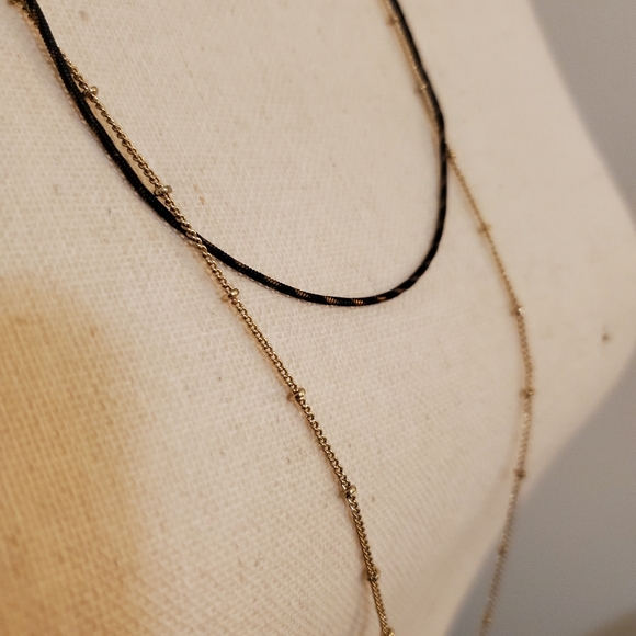 Express Three Row Layered Cross Necklace - Picture 5 of 7